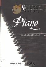 THE CAMBRIDGE COMPANION TO THE PIANO（ PDF版）