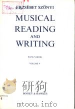 MUSICAL READING AND WRITING PULIL'S BOOK VOLUME Ⅴ（ PDF版）