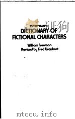 Everyman's DICTIONARY OF FICTIONAL CHARACTERS（1979 PDF版）