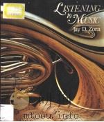 LISTENING TO MUSIC   1991  PDF电子版封面    Jay D.Zorn 