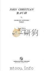 JOHN CHRISTIAN BACH Second Edition（1967 PDF版）