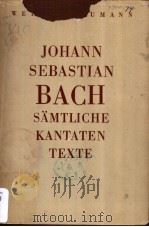 JOHANN SEBASTIAN BACH SAMTLICHE KANTATENTEXTE（ PDF版）
