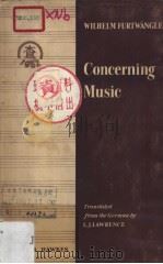 CONCERNING MUSIC     PDF电子版封面    L·J·LAWRENCE 