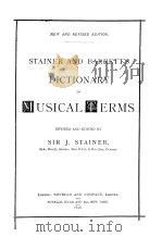 STAINER AND BARRETT'S DICTIONARY OF MUSICAL TERMS（ PDF版）