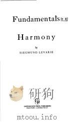 Fundamentals of Harmony     PDF电子版封面  0313245266   