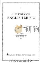 HISTORY OF ENGLISH MUSIC     PDF电子版封面    HENRY DAVEY 