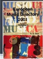 European Music Directory 2001 Volume Ⅰ（ PDF版）
