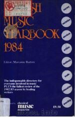 British Music Yearbook 1984  Tenth Edition     PDF电子版封面  0950847917   