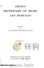 ROVE'S DICTIONARY OF MUSIC AND MUSICIANS VOLUME I（ PDF版）