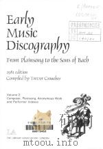 EARLD MUSIC DISCOGRAPBY VOLUME 2     PDF电子版封面  0853656134   