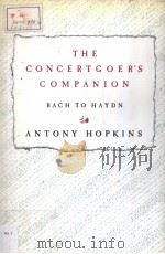 THE CONCERTGOER'SCOMPANION VOLUME 1 BACH TO HAYDN（1984年 PDF版）
