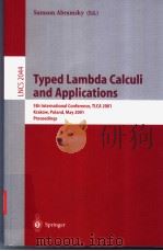 Typed Lambda Calculi and Applications     PDF电子版封面  3540419608   