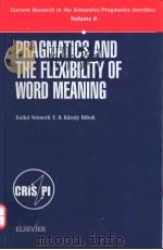 pragmatics and the flexibility of word meanng     PDF电子版封面     