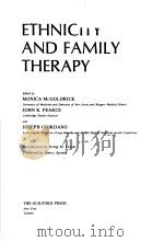 ETHNICITY AND FAMILY THERAPY     PDF电子版封面     