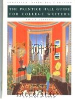 the prentice hall guide for college writers third edition     PDF电子版封面  013122557X   