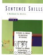 sentence skills aworkbook for writers     PDF电子版封面     