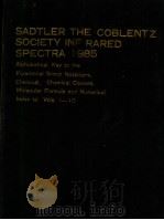 SADTLER THE COBLENTZ SOCIETY INF RARED SPECTRA 1985  2     PDF电子版封面     