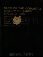 SADTLER THE COBLENTZ SOCIETY INF RARED SPECTRA 1985  4     PDF电子版封面     