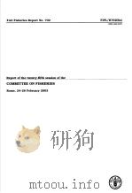 FAO FISHERIES REPORT NO.702 REPORT OF THE TWENTY-FIFTH SESSION OF THE     PDF电子版封面  9251050082   