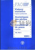 FISHERY STATISTICS  VOL.92/1 2001     PDF电子版封面  9250049536   
