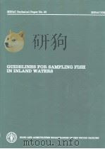 EIFAC Technical Paper No.33  GUIDELINES FOR SAMPLING FISH IN INLAND WATERS   1980  PDF电子版封面  9251009732   