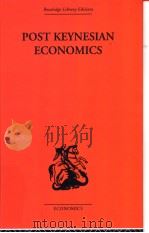 POST KEYNESIAL ECONOMICS EDITED BY KENNETH K KURIHARA     PDF电子版封面  0415313767   
