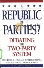A REPUBLIC OF PARTIES?（ PDF版）