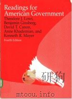 Readings for American Government(Fourth Edition)     PDF电子版封面  0393968596   