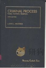 CRIMINAL PROCESS(FIFTH EDITION)     PDF电子版封面  1566620635   