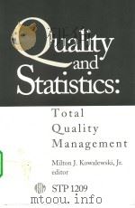 QUALITY AND STATISTICS:TOTAL QUALITY MANAGEMENT（ PDF版）