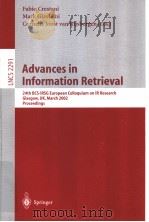 Advances in Information Retrieval     PDF电子版封面  3540433430   