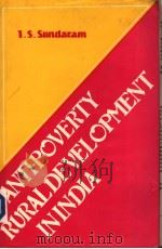 ANTIPOVERTY RURALDEVELOPMENT IN INDIA   1984  PDF电子版封面    I.S.Sundaram 