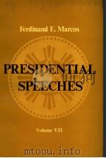 PRESIDENTIAL SPEECHES Volume Ⅶ   1979  PDF电子版封面     