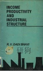 INCOME PRODUCTIVITY AND INDUSTRIAL STRUCTURE     PDF电子版封面    R.V.DADIBHAVI 