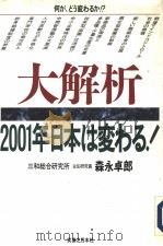 大解析  2001年日本は变わる   1996年01月第1版  PDF电子版封面    森永卓郎著 
