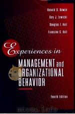EXPERIENCES IN MANAGEMENT AND ORGANIZATIONAL BEHAVIOR     PDF电子版封面     