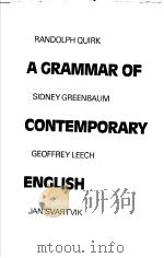 A GRAMMAR OF CONTEMPORARY ENGLISH     PDF电子版封面     