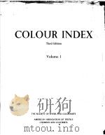 COLOUR INDEX  THIRD EDITION  Volume 1     PDF电子版封面     
