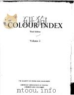 COLOUR INDEX  THIRD EDITION  Volume 2     PDF电子版封面     
