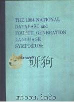 THE 1984 NATIONAL DATABASE AND FOURTH GENERATION LANGUAGE SYMPOSIUM:PROCEEDINGS SECTION A SCHEDULES（ PDF版）