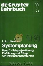 HEINRICH SYSTEMPLANUNG BAND 2     PDF电子版封面  3110048655   