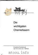 Die Wichtigsten Chemiefa-sern     PDF电子版封面     