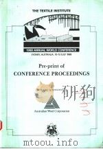 Pre-Print of CONFERENCE PROCEEDINGS     PDF电子版封面     