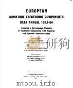 EUROPEAN MINIATURE ELECTRONIC COMPONENTS DATA ANNUAL 1963-64（ PDF版）