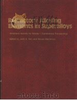 REFRACTORY ALLOYING ELEMENTS IN SUPERALLOYS（ PDF版）