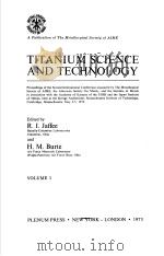 TITANIUM SCIENCE AND TECHNOLOGY  VOLUME 1（ PDF版）
