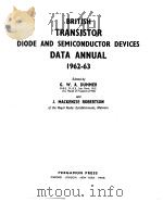 BRITISH TRANSISTOR DIODE AND SEMICONDUCTOR DEVICES DATA ANNUAL 1962-63（ PDF版）