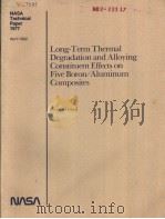 NASA TECHNICAL PAPER 1977 LONG-TERM THERMAL DEGRADATION AND ALLOYING CONSTITUENT EFFECTS ON FIVE BOR     PDF电子版封面    GEORGE C.OLSEN 