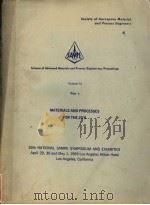 SOCIETY OF AEROSPACE MATERIAL AND PROCESS ENGINEERS  VOLUME 15     PDF电子版封面     