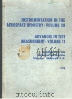 INSTRUMENTATION IN THE AEROSPACE INDUSTRY  VOLUME 20     PDF电子版封面     